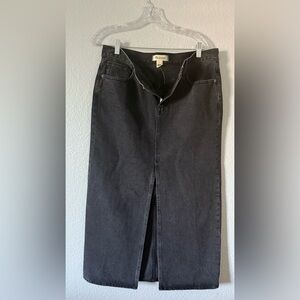 Madewell Black skirt Classic Denim Style